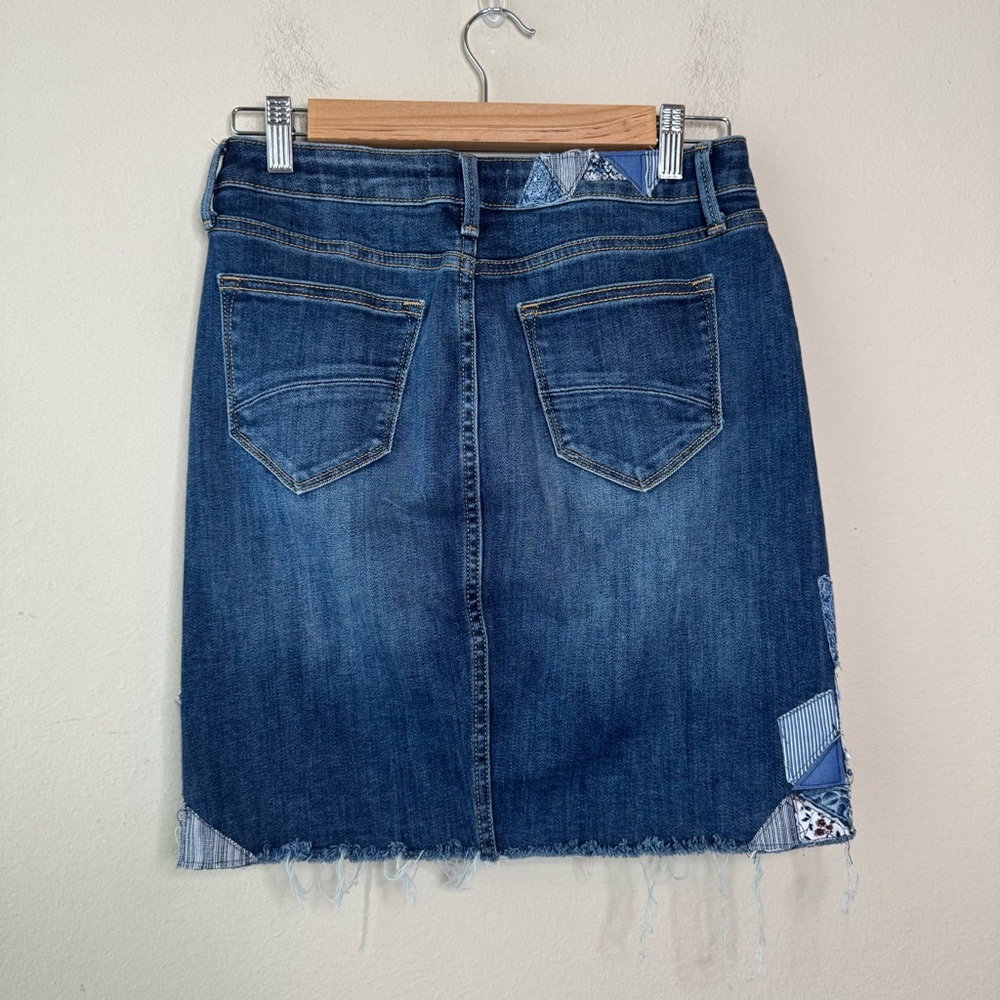 Driftwood Regular Stef Patchwork Denim Skirt - image 8